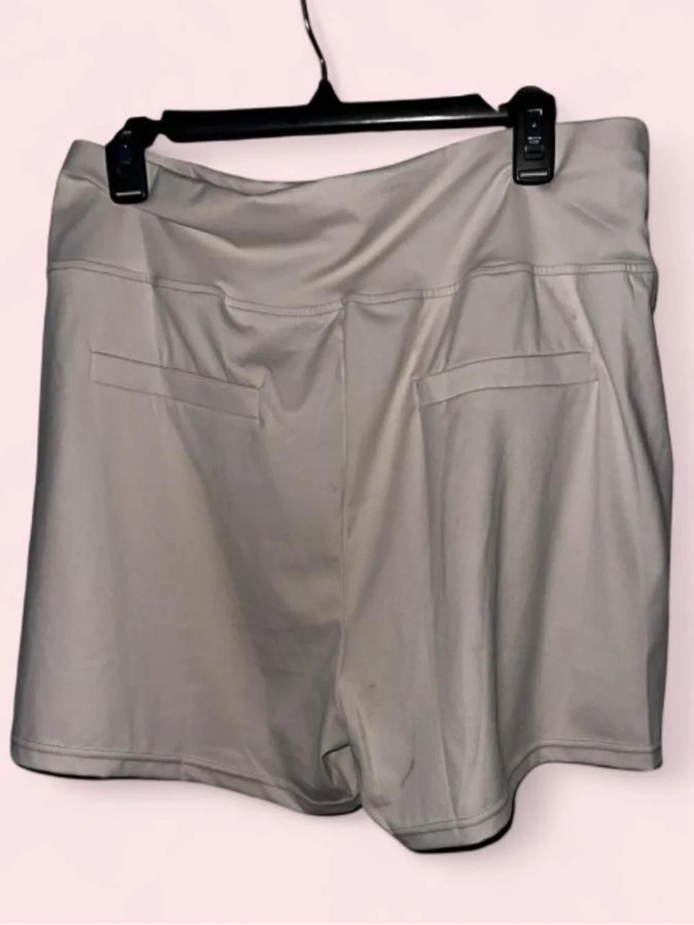 Source Unknown Light Gray Athletic Pull-On Shorts